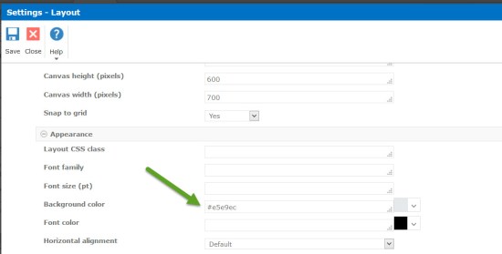 Background color option
